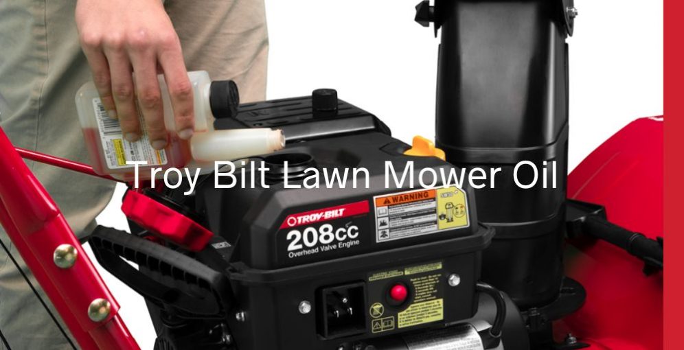 Guide OnTroy Bilt Lawn Mower Oil