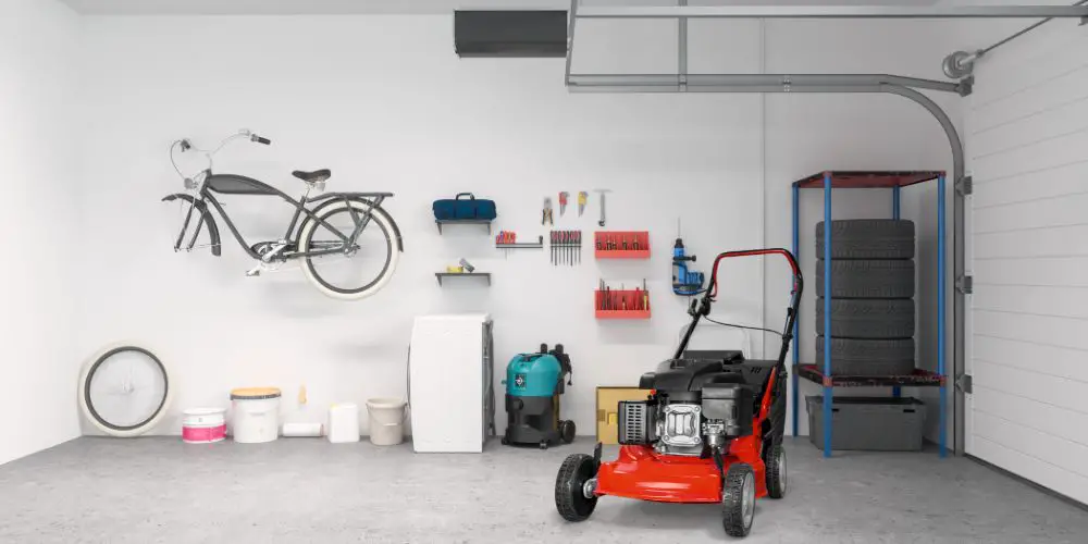 How to store lawn mower in garage